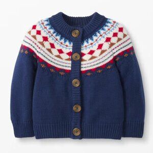 Hanna Andersson Fair Isle Cardigan Sz 2T Unisex